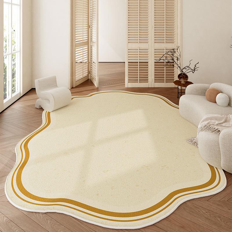 Nordic Style Living Room Carpet Floor Mat Erasable Bedroom Bedside Irregular Carpet