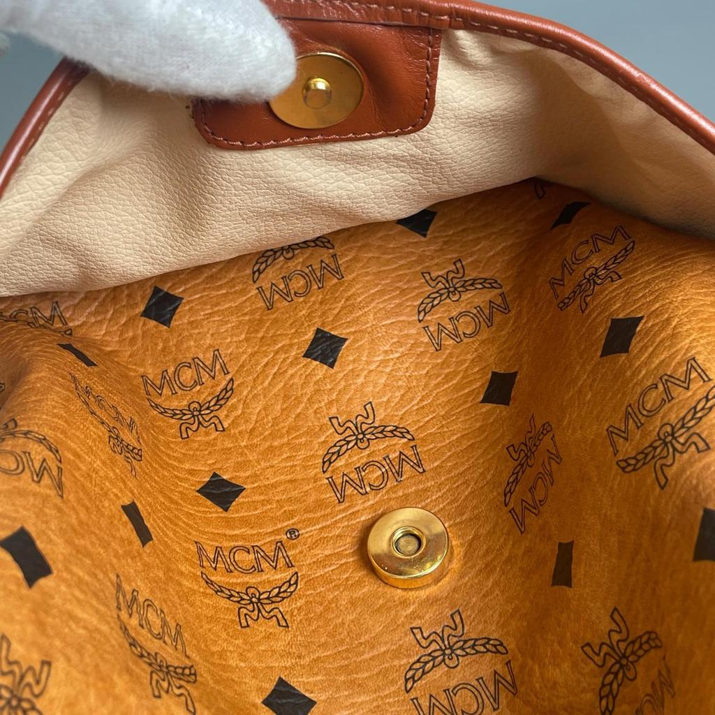 MCM Vicetos Handbag Brown Women Drawstring bag used