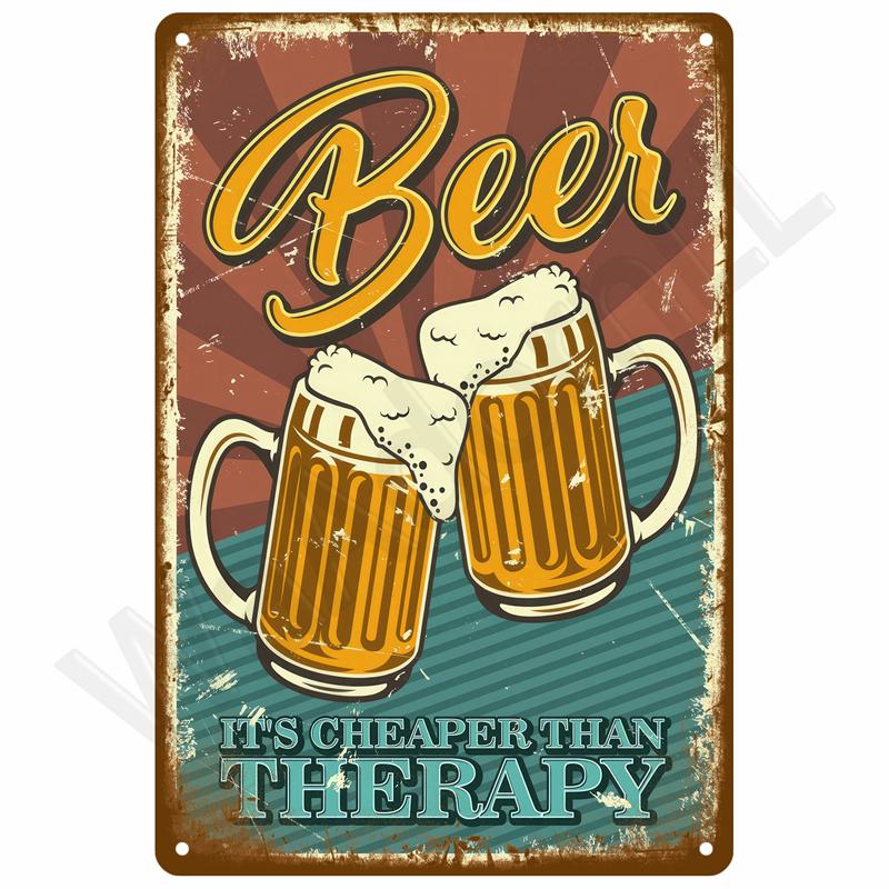 Vintage Tin Sign Home Decor Elementy Dekoracji Ściennej Sztuka Ścienna Mural Elementy Dekoracji Pokoju Dekoracje Mężczyźni Retro Metalowa Tabliczka Znakowa Bar Plakaty
