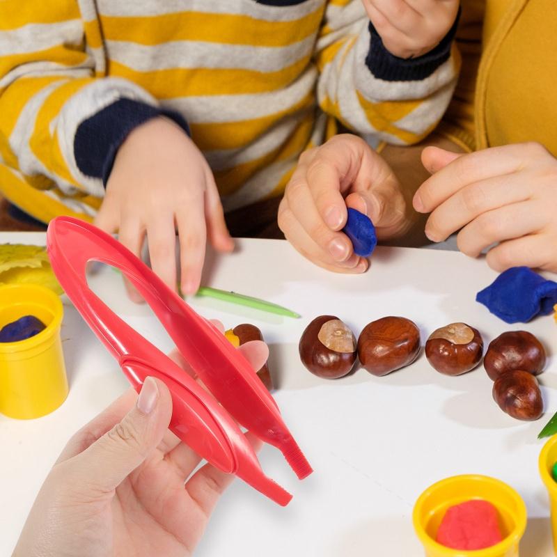 Kids Plastic Tweezers Clip Toys Children Fine Motor Skill Training Tool Set Montessori Early Learning Education Toys Toddle