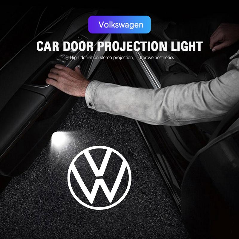 Led HD Car Door Logo Welcome Light Projector Lamps For VW GTI Polo Golf Passat Tiguan Arteon Touareg CC Taigo Caddy Jetta T-ROC