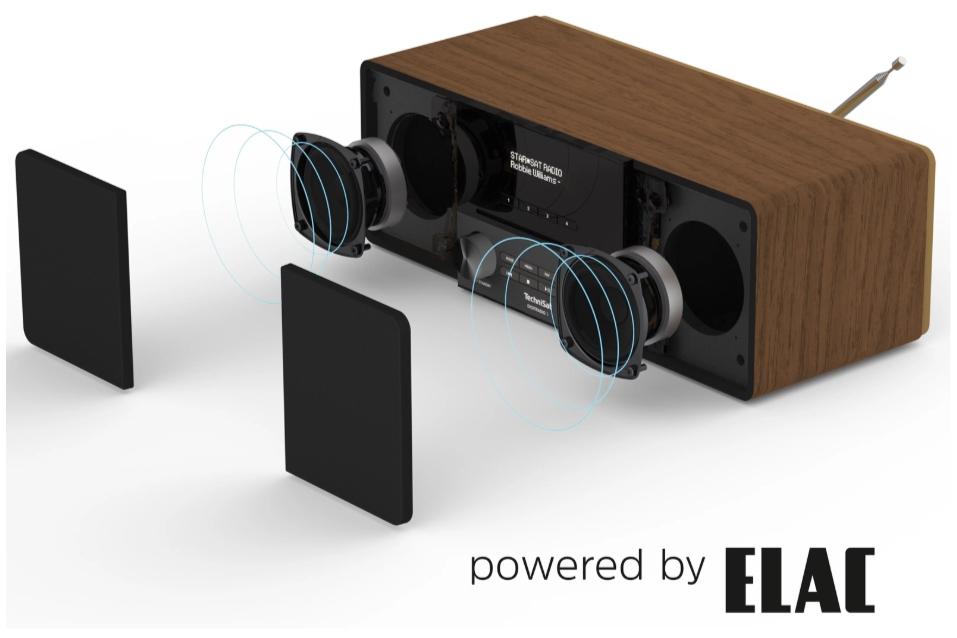 TechniSat DIGITRADIO 3 DAB+ FM CD Bluetooth Walnut Station Radio
