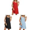 Womens Summer Dress With Pockets In Knit Fabric For Casual Office Wear