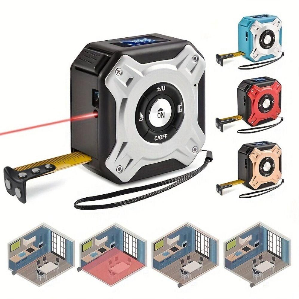 Stainless Steel Digital Laser Tape Measure Digital Electronic Laser Rangefinder  Construction