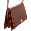 Salvatore Ferragamo Trifolio Leather Shoulder Bag Brown