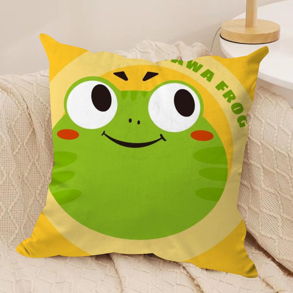 INS Cute Animals Cushion Cover Soft Plush Fabric DoubleSided Printed Cushion Covers for All Seasons Modern Home Decor