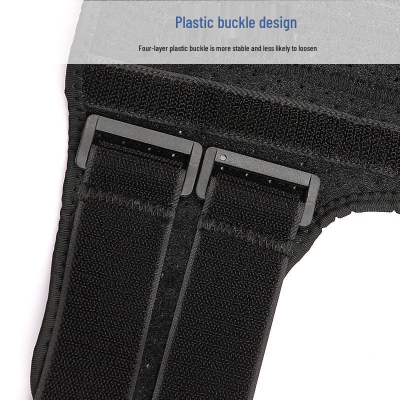 Adjustable Breathable Spring Elbow Brace with Four-Fold Straps