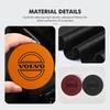 2pcs Suede Car Coaster Water Cup Drink Holder Mat Anti-Slip Pad For Volvo XC60 XC90 S60 S80 V60 C70 S40 C30 V90 V60 C40 XC40 V70