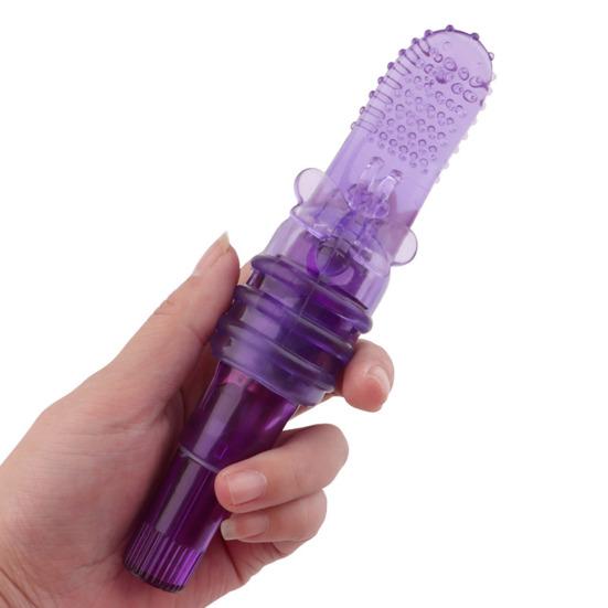 Vibrating Massager Waterproof Lightweight TPE Sex Finger Vibrator Sleeve for Hotel