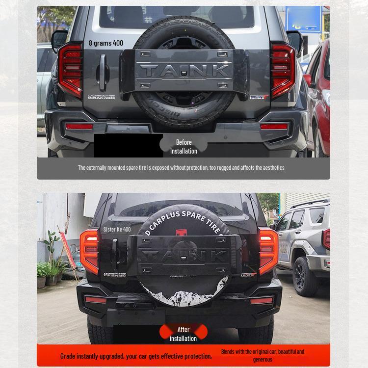 Great Wall Tank 400/300 Reserverad Sonnenschutz und Schutzhülle