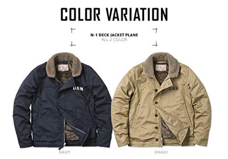 AVIREX Deck Jacket PLANE JACKET Outerwear Coat Blouson Navy L N-1 Men's (120)