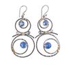 Tanzanite Gemstone 925 Sterling Silver Jewelry Handmade Bohemian Earrings 2.86" EE-76-13