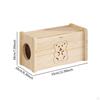 Cable Management Box for Home and Office 12.99x6.3x7.09" Dustproof Wooden Cord Organizer