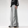 Two-bar Striped Wide-leg Pants Women's Autumn New Loose Straight-leg Pants Retro Casual Leggings Sweatpants