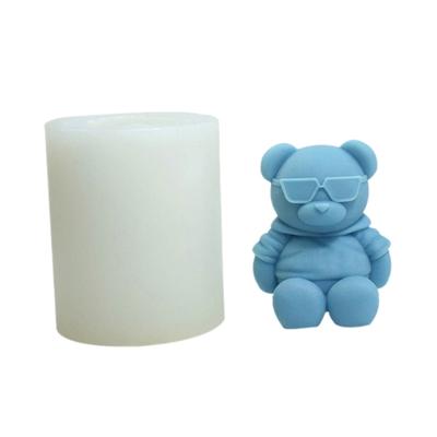 Bear Shaped Silicone Molds Candle Molds Epoxy Resin Molds for Candle Soap Plaster Decorations, Cake Fondant Decorations