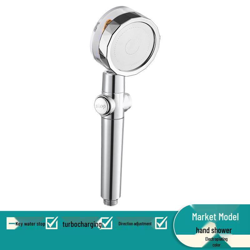 Turbocharged Small Waist Shower Head with Filter