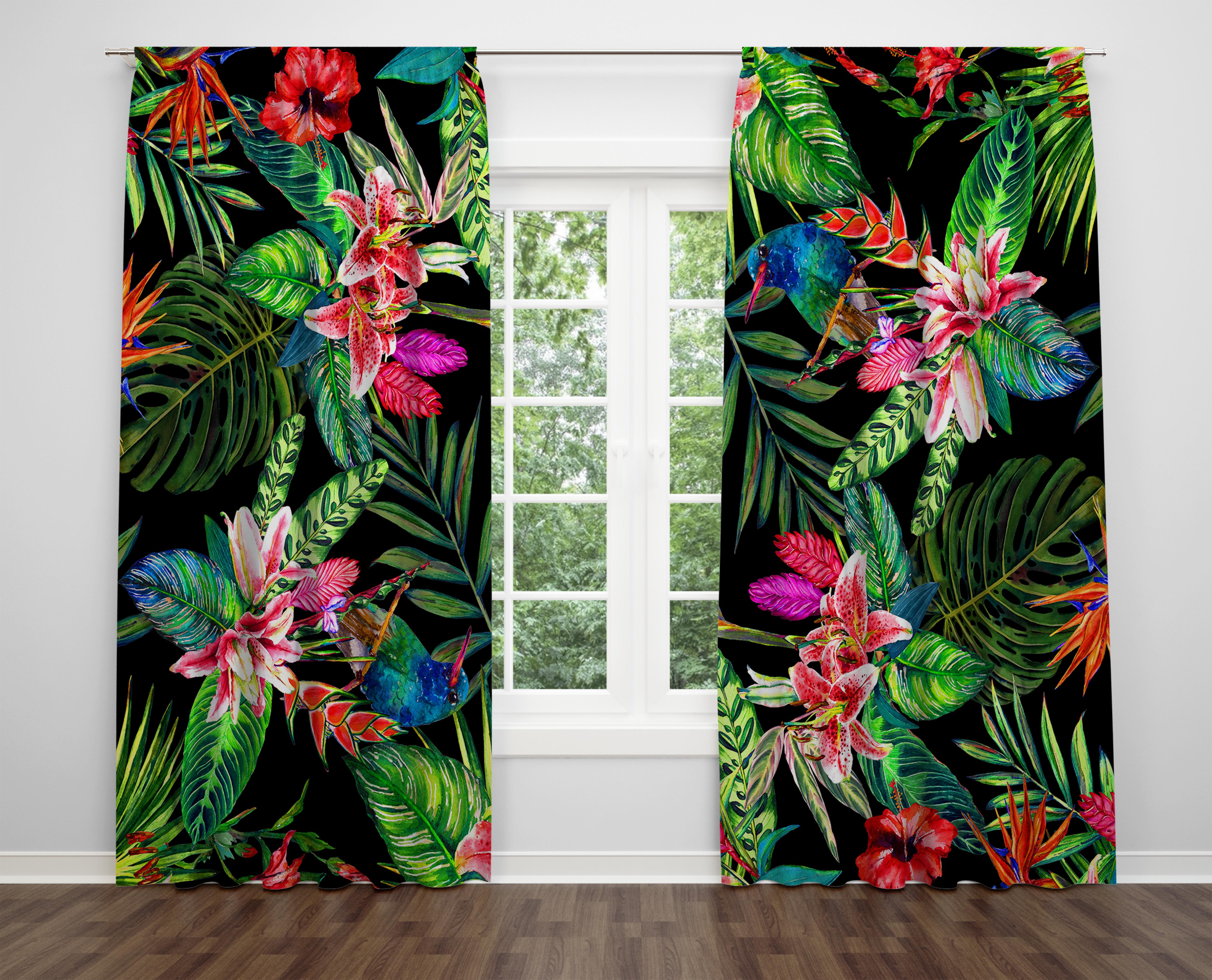 

Декоративний дизайн, високоякісна бавовняна тканина, ви можете вибрати одну або подвійну фіранку з крила 1 piece різнокольоровий