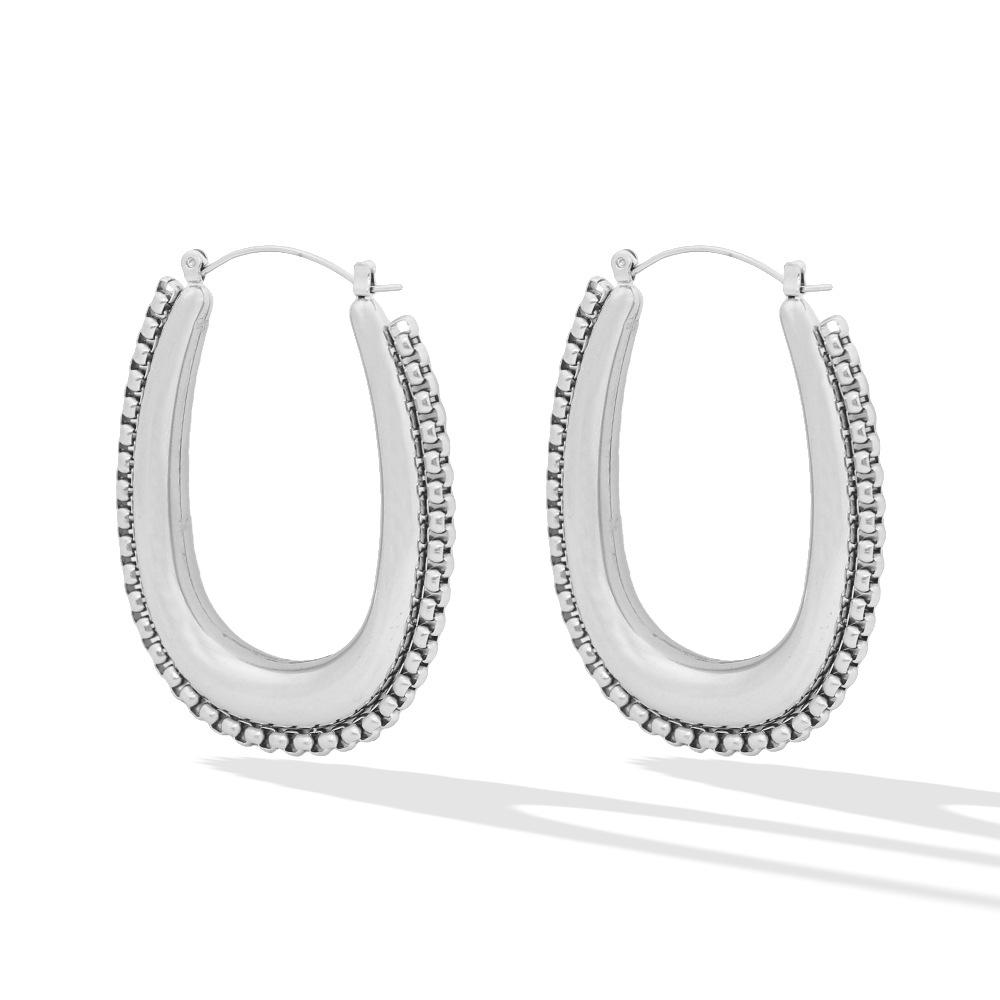 2023 Korean Style Trendy Geometric Earrings - U-Shaped Fashion Picks