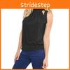 Elegant Women Sleeveless Lotus Chiffon Shirt Exuding Timeless Style For Office Wear