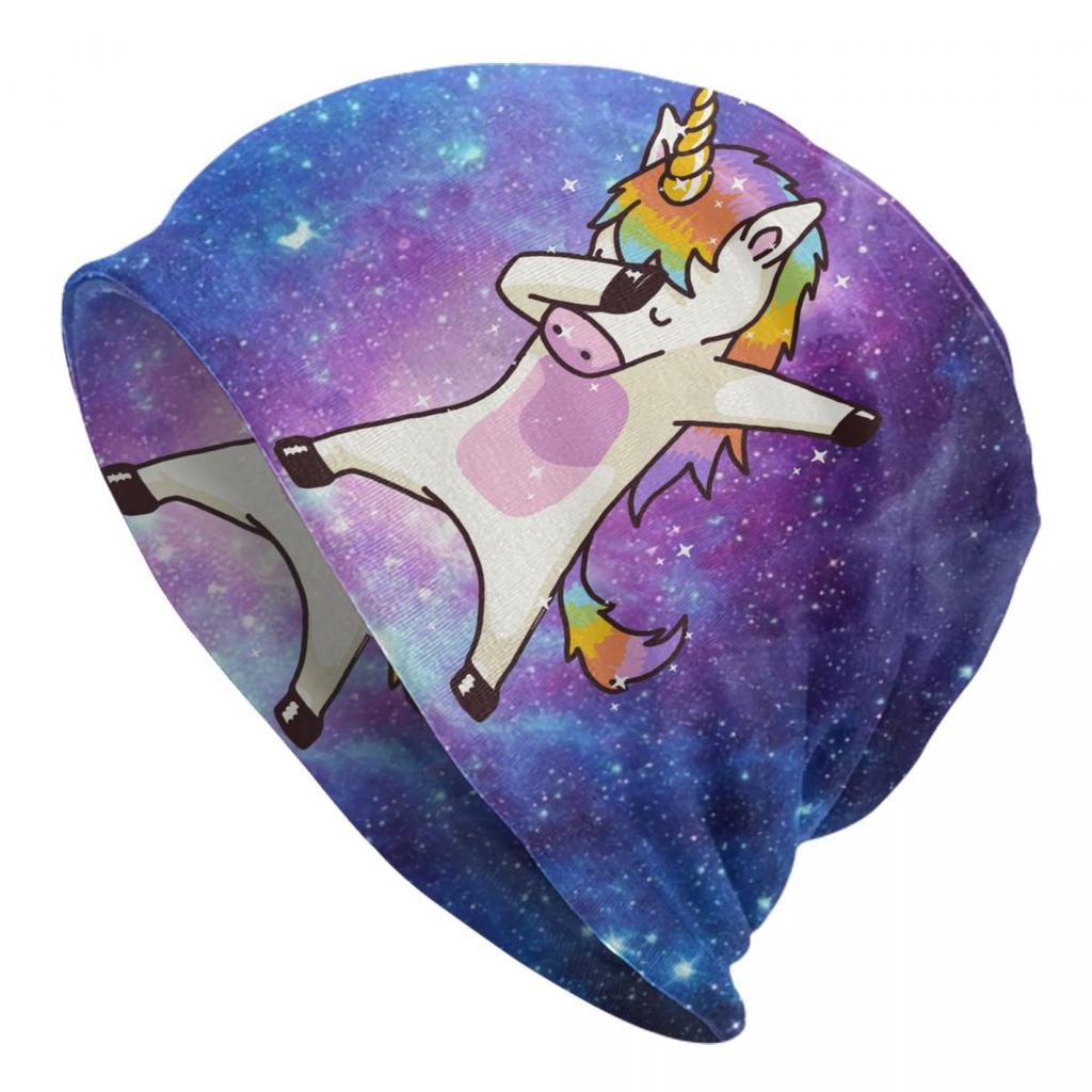 Sleeping Baby Rainbow Unicorn Skullies Beanies Caps For Unisex Women Unisex Fashion Winter Warm Knitting Hat Adult Bonnet Hats