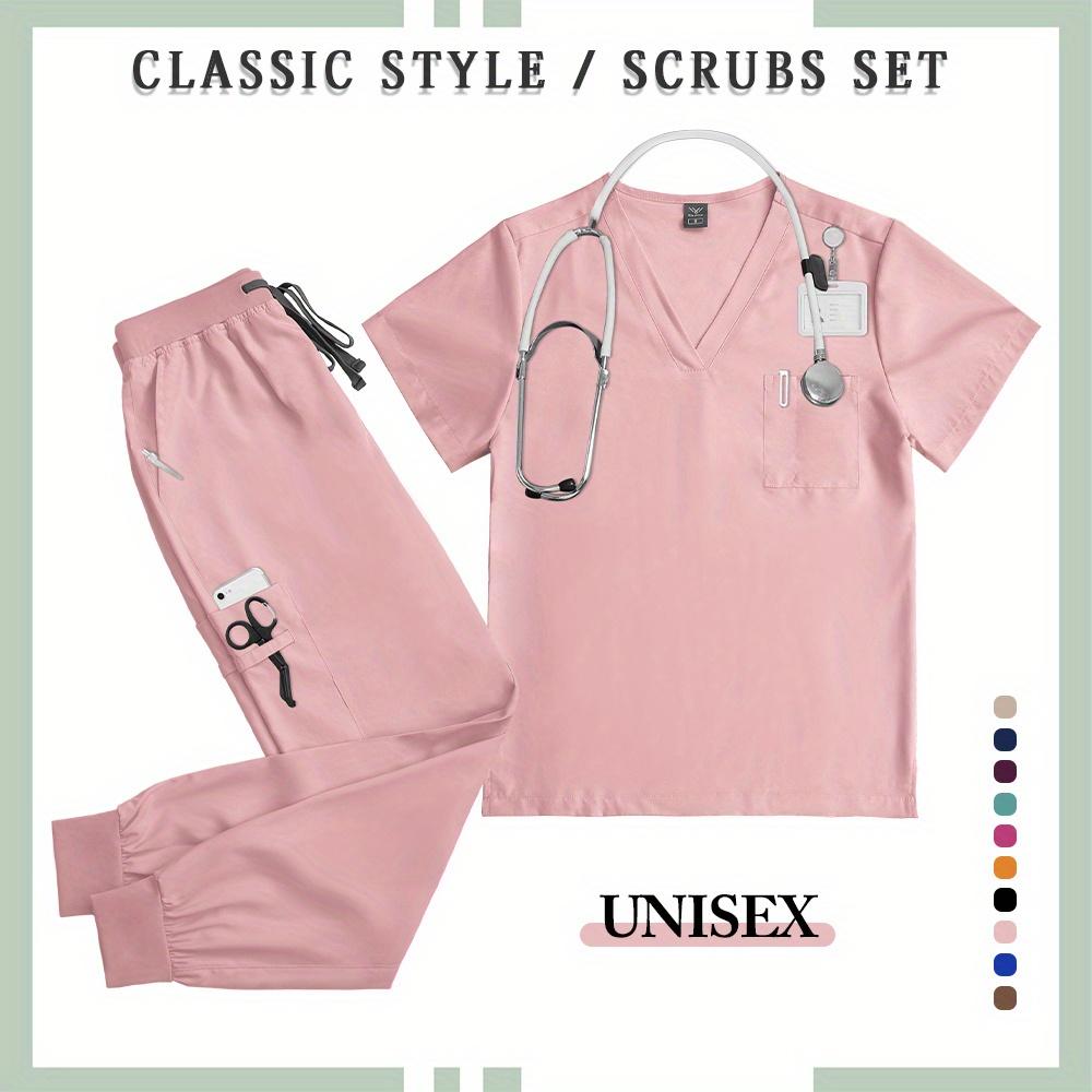 Hot Sale Hospital Pullover Set Women Men Lab Pet Shop Room Uniform Gown Nurse Workwear Accessories