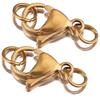 Stainless Steel Lobster Claw Clasps for Jewelry Making Portable Lobster Clasps Rings Necklace Bracelet Connectors