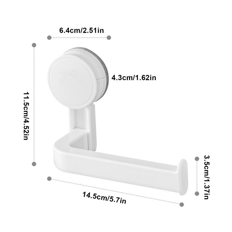 Suction Cup Toilet Paper Holder Multi-Purpose Suction Toilet Paper Holder Stick-On Suction cup roll holder With Thickened Design