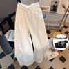 2025 Women's High Waist Retro Wide Leg Jeans - White