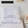 Pure Color Pillow - White Medium-Low Support Pillow for Dorms & Couples