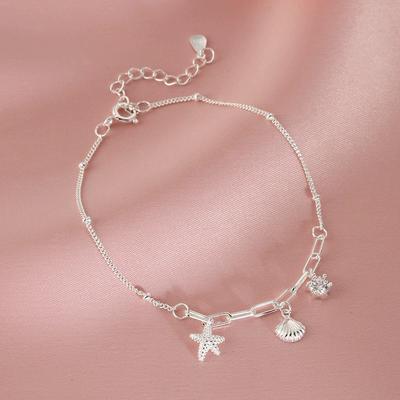 [Shell Starfish Bracelet] Women Niche Versatile Light Luxury Zircon Jewelry Simple Fashion Elegant