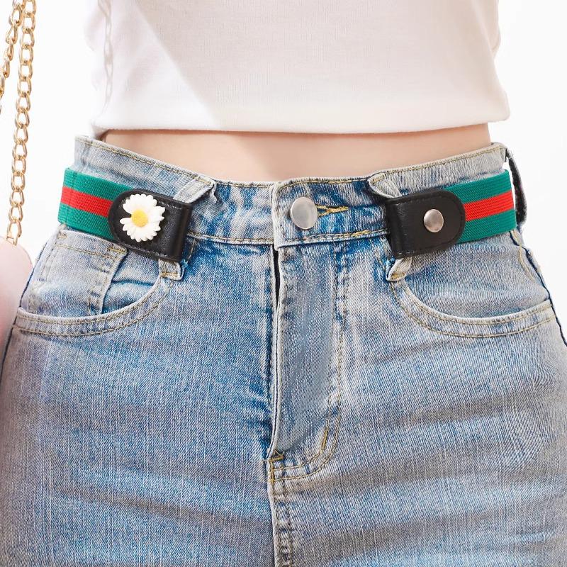 Damen Elastischer Taillen-Cinching-Gürtel - Unsichtbarer Ledergürtel für Jeans, Verstellbar für große bis kleine Taille.