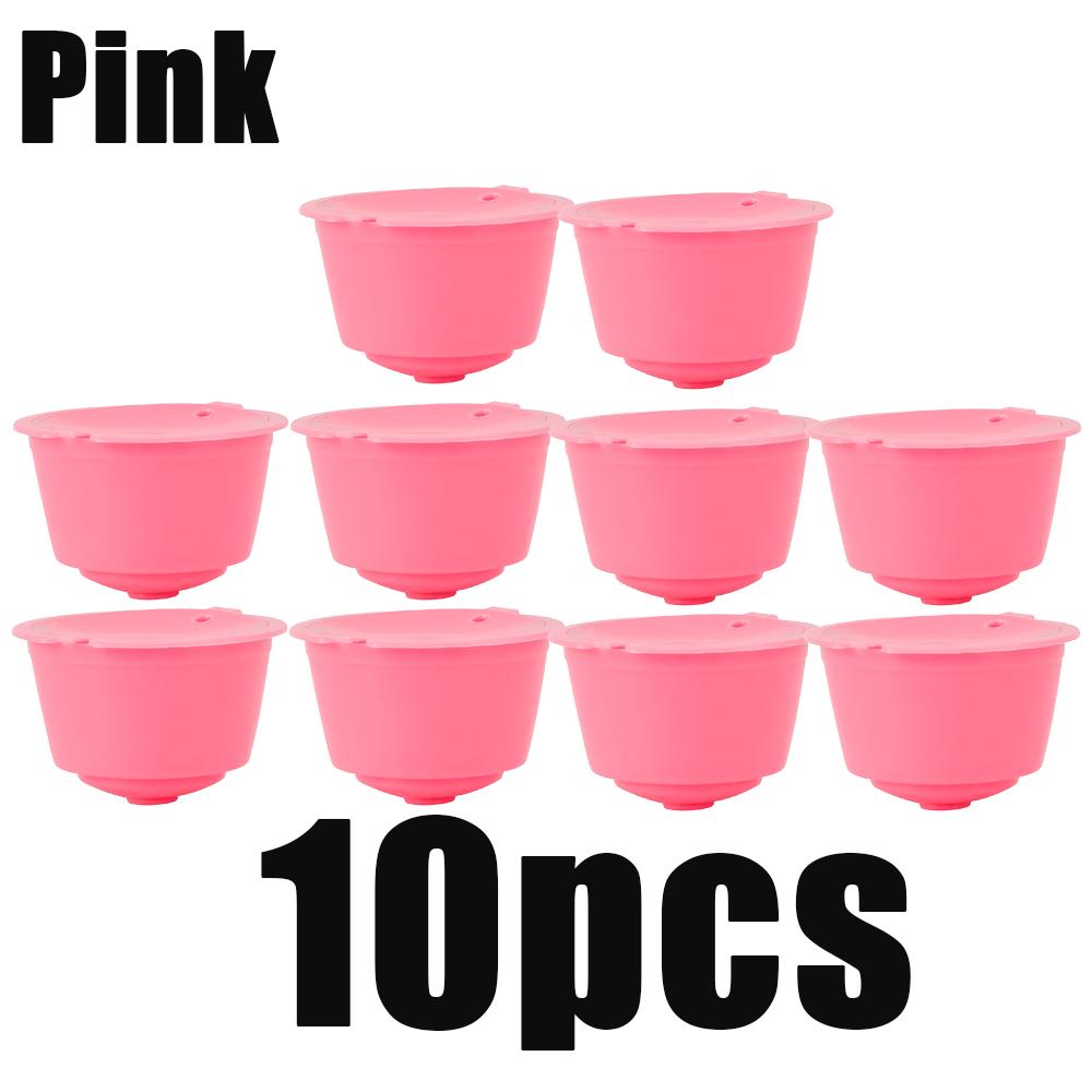 1/3/5/10pcs Reusable Coffee Capsules Filter Cup Dispenser for Nescafe Dolce Gusto Refillable Coffee Capsules Pod Compatible Kit