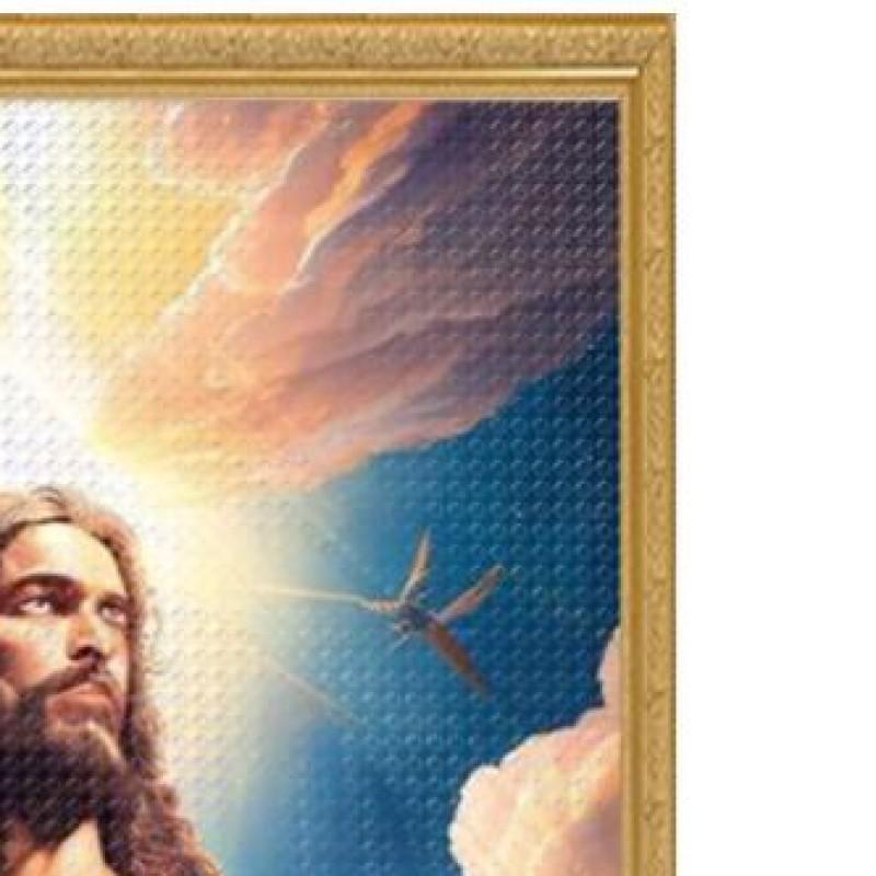 5D DIY Vollrundbohrer Teilweise AB Diamantmalerei Jesus Set Kunst Dekor 45x75cm