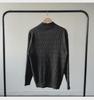 Men's Trendy Cable Knit Zipper Sweater: Loose Fit Half Turtleneck Pullover for Autumn and Winter
