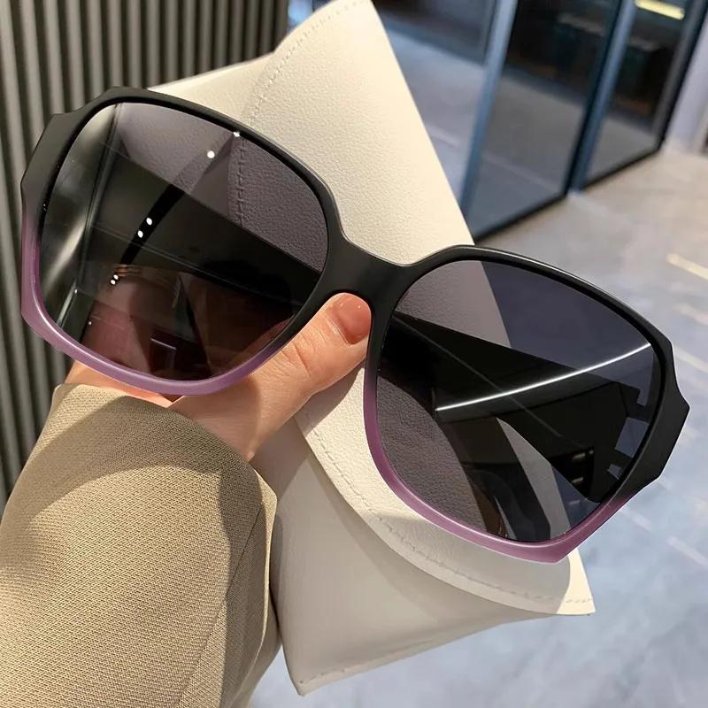 New Large Frames Square Sunglasses Female's Designer Fashion Sun Spectacles Female Driving Use Eye Spectacles UV 400 Protection Oculos De Sol