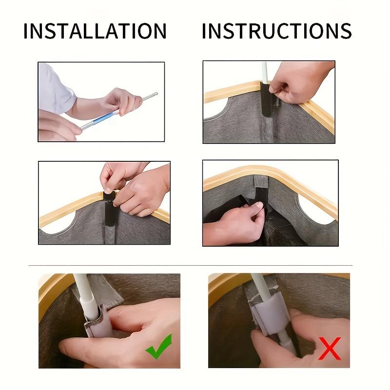 Oppbevaringskurv med lokk Resirkulerbar flaske Oppbevaringskurv Sammenleggbar spillvannsflaskeorganisering Avtakbar håndveskeorganisering