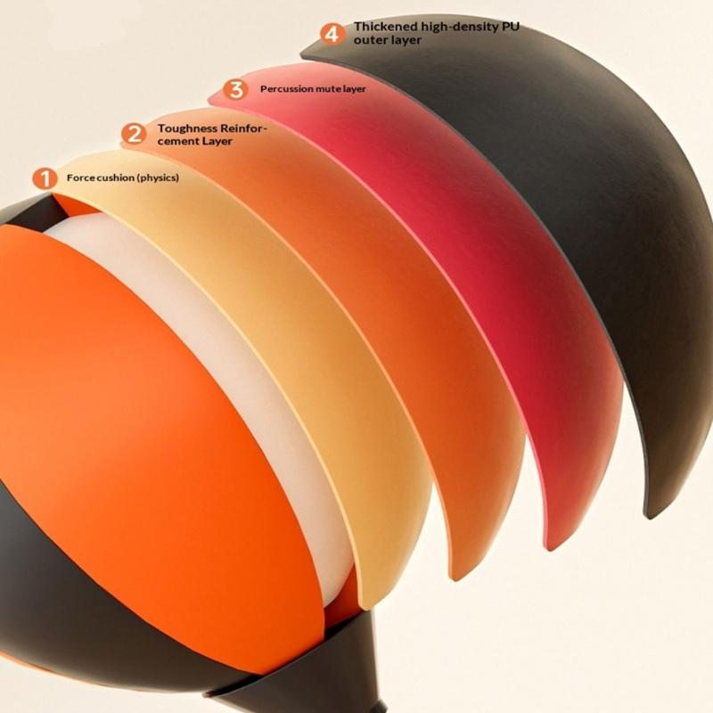Upgraded Suction Base Punching Ball for Secure Placement On Smooth Floor Construction Long Lastings Use