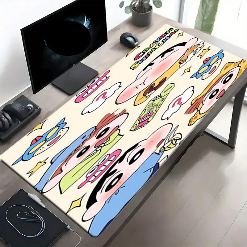 Crayon Shin Baskılı Mouse Pad, Kaymaz Masaüstü klavye Matı, PC Dizüstü Oyun Çalışma Günlük Kullanım için, Havalı Festival Sürpriz Hediye