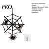 Cool Halloween Designs Pumpkin Hanging Decor, Non-Woven Ghost Ornament with Light String, Spooky Holiday Decorations Door Wall Decor for Party