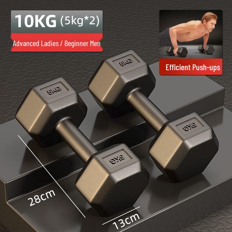 Canglangya Hexagonal Rubber Coated Dumbbells