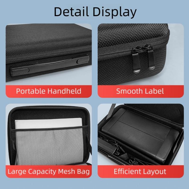 Lightweight Hard Travel Case Wireless Printer Case Portable Printer Storage Bag Easy Movement for TR160/TR150 Accessory