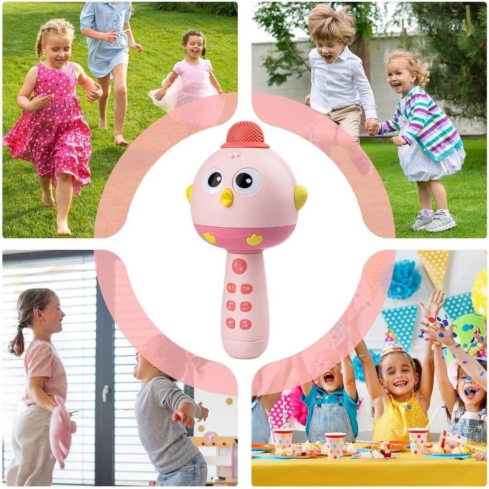 Music Kids Microphone with Speaker Cute Children Singing Machine  Home Use