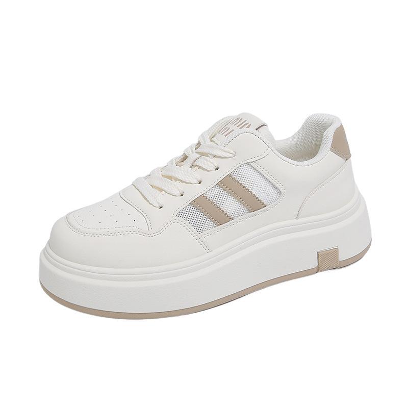New Spring Outer White Shoes Women's Platform Popular Versatile Angola Wear 2025 Red Muffin Casual Sports Board Shoes