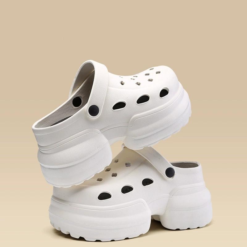 Women Platform Slippers Clogs Soft EVA Summer High Heel Shoes Thick Sole Female Street Wedges Sandals Home Beach Slides