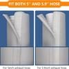 Dustproof Air Conditioner Hose Cover Waterproof Exhaust Hose Wrap  For 5" & 5.9" Exhaust Hoses