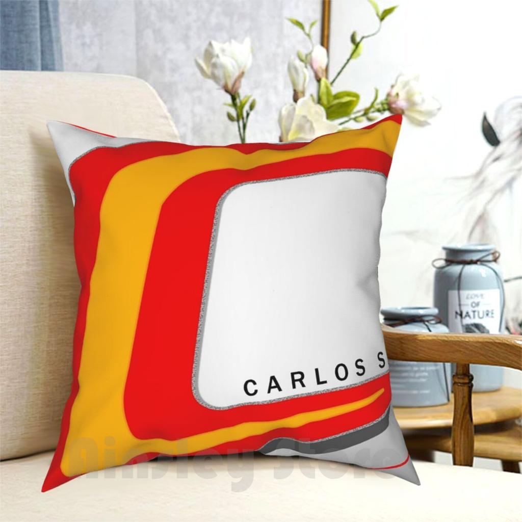 Carlos Sainz Pillow Case Printed Home Soft DIY Pillow Cover Carlos Sainz Carlos Sainz Jr Carlos Sainz Helmet Sainz Helmet