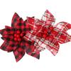 European Stunning Style Christmas Flowers Crafted From Luxurious Fabric Decor For