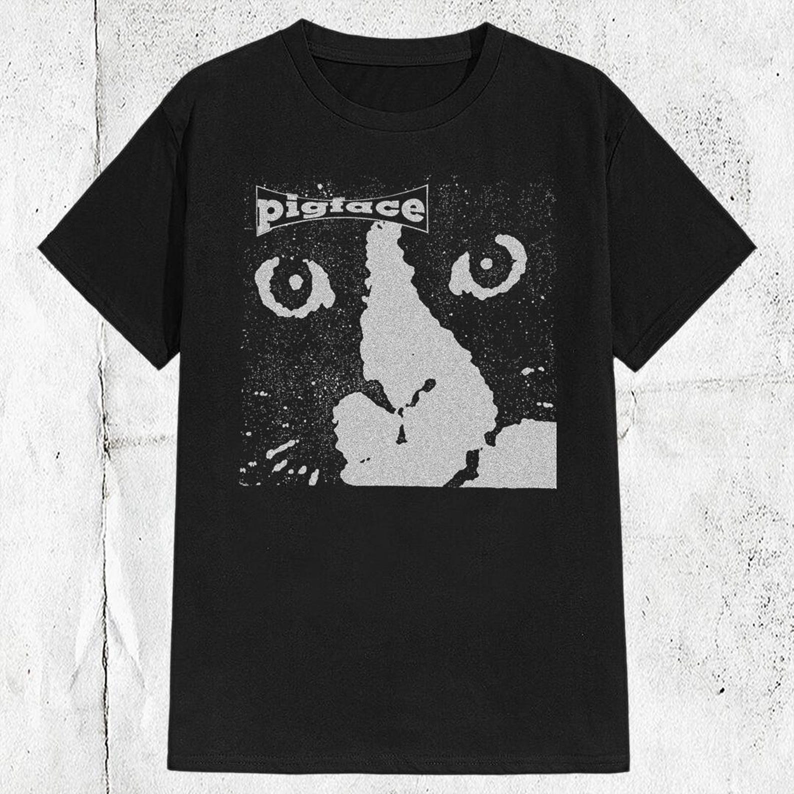 90s Pigface Inspired Industrial Rock Metal Band Underground Music T shirt, M