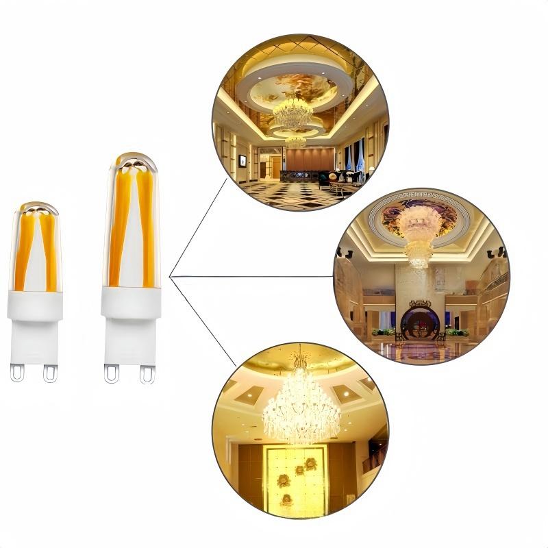 G9 LED Keramik dimmbares Licht 230V 220V Glühbirne 3W 6W 4 LED Filament COB Kronleuchter ersetzt 30W 60W Halogenstrahler