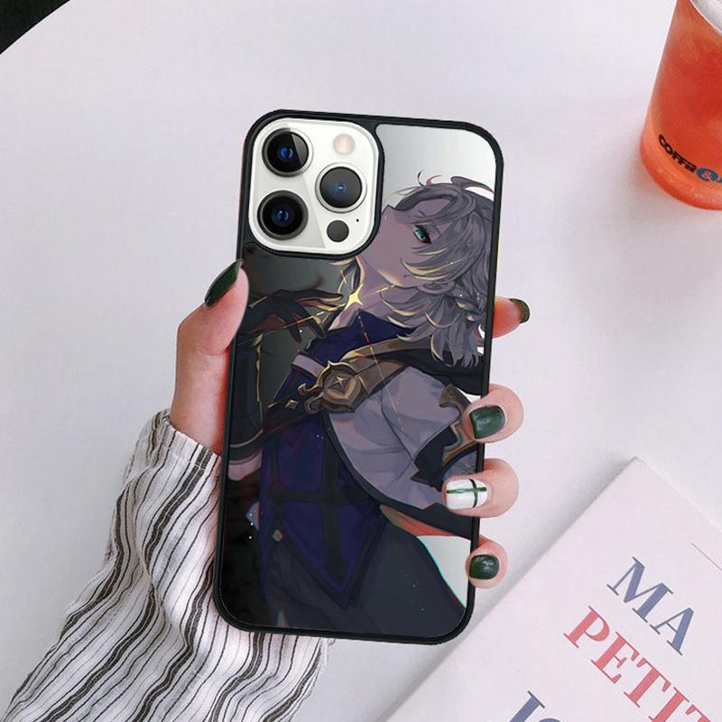 

Albedo Genshin Impact Game Phone Case For iPhone 17 Air 14 13 12 16Pro Max 15 11 Plus Max Cover Shell coque iPhone 16pro
